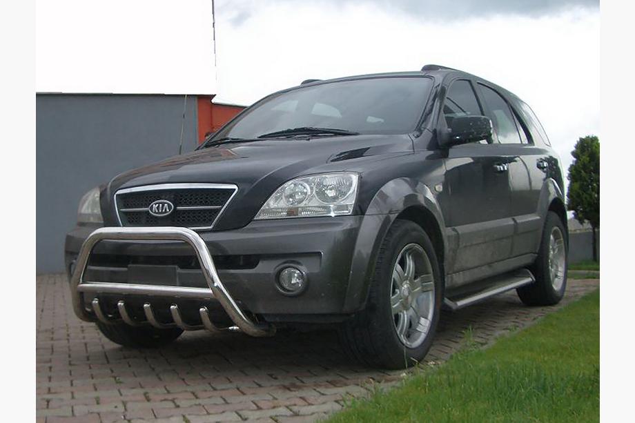 Kia Sorento I BL 2002-2009 гг. Кенгурятник WT003 (нержавейка) Фото 2