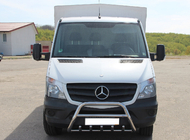 Mercedes Sprinter W906 2006–2018 гг. Кенгурятник WT003 (нержавейка) 60мм, с надписью фото 8