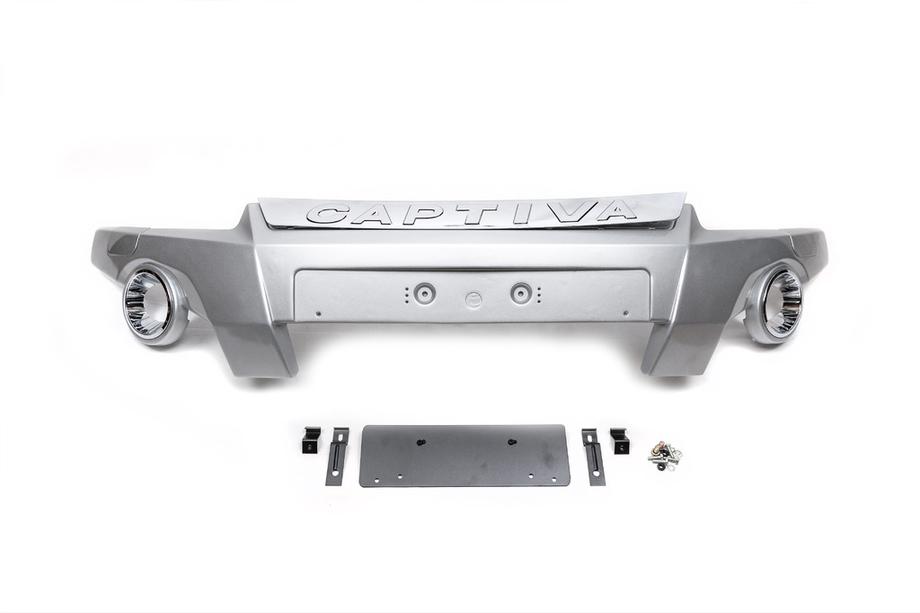 Chevrolet Captiva 2006-2019 гг. Передняя защита (пластик) Image
