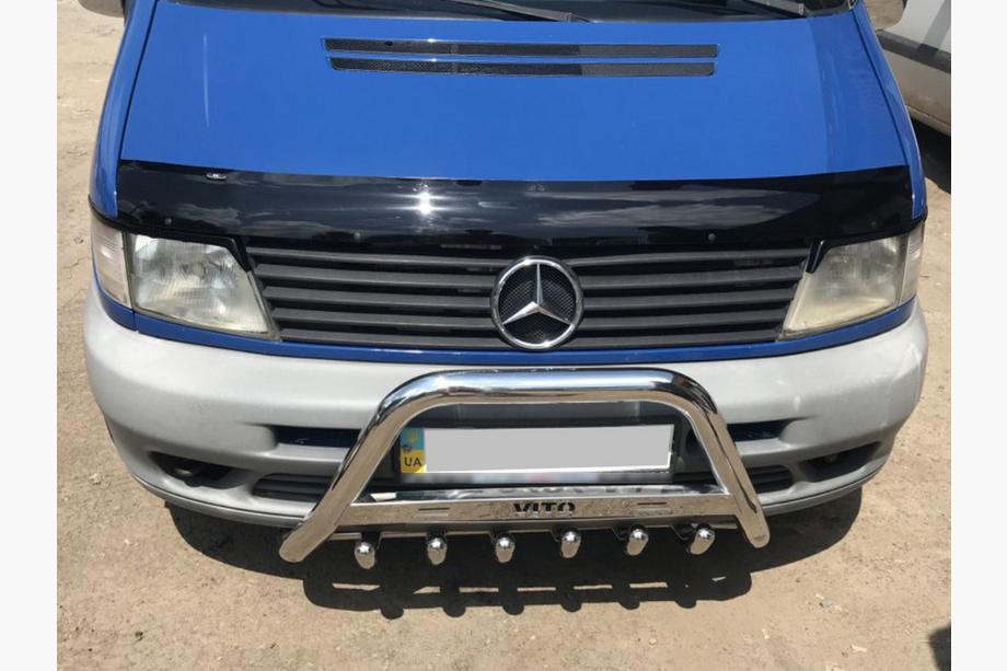 Mercedes Vito W638 1996-2003 гг. Кенгурятник WT003/4 (нержавейка) без надписи, 51мм Image