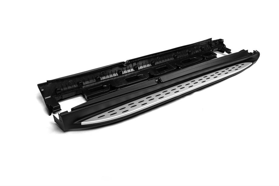 Mercedes GLE/ML class W166 2011-2018 гг. Боковые пороги Оригинальный дизайн (2 шт., Алюминий) Фото 5