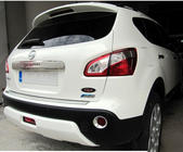Nissan Qashqai 2007-2010 гг. Задний диффузор Meliset (под покраску) фото 1
