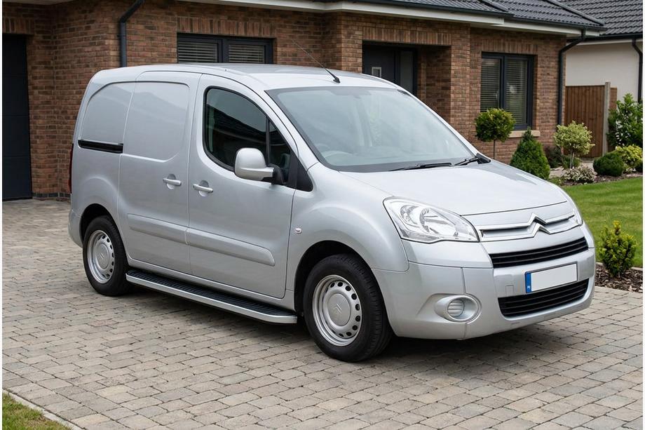 Citroen Berlingo 2008-2018 гг. Боковые Подножки Tayga Grey (2 шт., Алюминий) Image