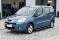 Citroen Berlingo 2008-2018 гг. Боковые пороги Bosphorus Black (2 шт., алюминий) фото 1