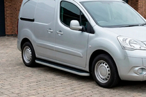 Peugeot Partner Tepee 2008-2018 гг. Боковые Подножки Tayga Grey (2 шт., Алюминий) фото 1