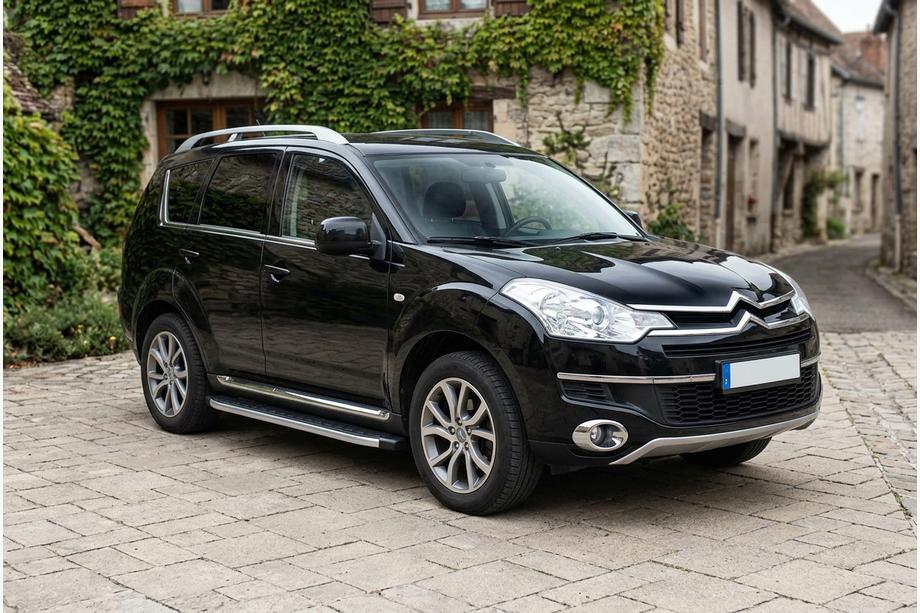 Citroen C-Crosser 2007-2013 гг. Боковые Подножки Fullmond (2 шт., Алюминий) Image