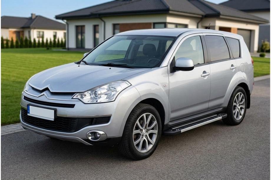 Citroen C-Crosser 2007-2013 гг. Боковые пороги RedLine V1 (2 шт., алюминий) Image