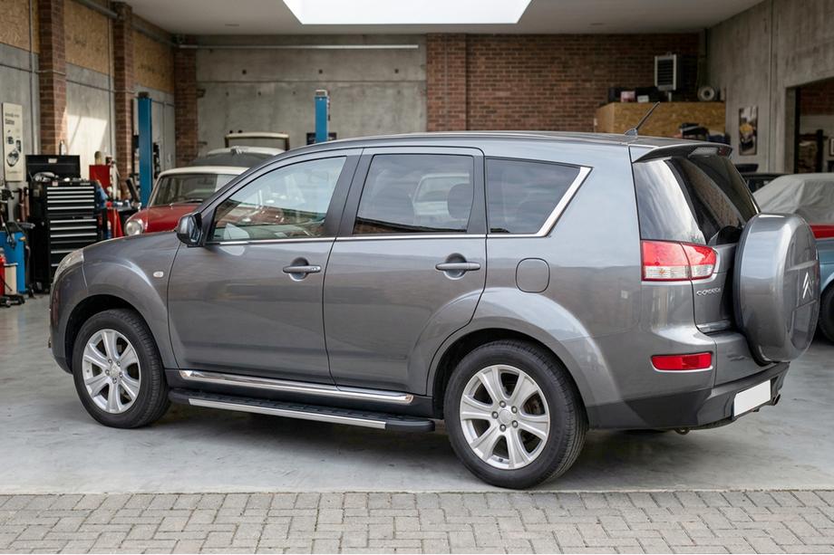 Citroen C-Crosser 2007-2013 гг. Боковые Подножки Duru (2 шт., Алюминий) Image