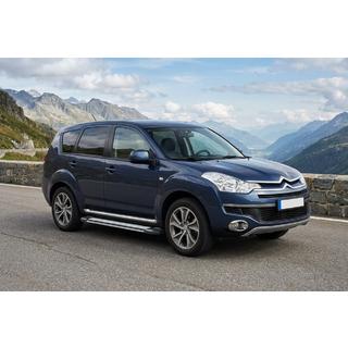 Боковые Подножки Rainbow (2 шт., Алюминий) Citroen C-Crosser 2007-2013 гг. фото 1