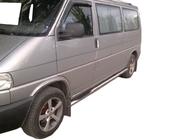 Volkswagen T4 Transporter 1990-2003 гг. Боковые трубы (2 шт., нержавейка) 60мм, Короткая База фото 1