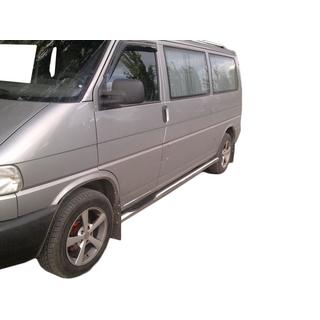 Боковые трубы (2 шт., нержавейка) Volkswagen T4 Transporter 1990-2003 гг. фото 1