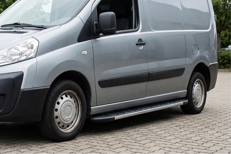 Citroen Jumpy 2007–2017 гг. Боковые Подножки Duru (2 шт., Алюминий) Image