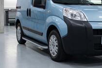 Citroen Nemo 2007-2017 гг. Боковые Подножки Tayga Grey (2 шт., Алюминий) фото 1