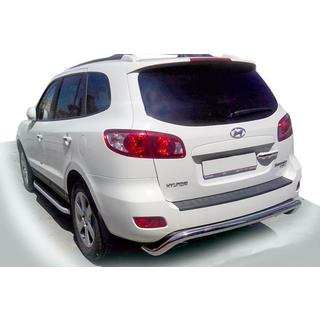 Задняя дуга AK007 (нержавейка) Hyundai Santa Fe 2 2006-2012 гг.