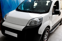 Fiat Fiorino/Qubo 2008-2024 гг. Боковые Подножки Duru (2 шт., Алюминий) фото 1