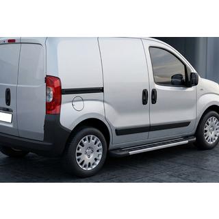 Боковые пороги RedLine V1 (2 шт., алюминий) Peugeot Bipper 2008-2017 гг. фото 1