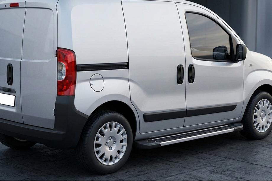 Peugeot Bipper 2008-2017 гг. Боковые пороги RedLine V1 (2 шт., алюминий) Image