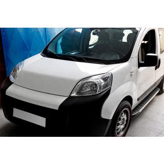 Боковые Подножки Duru (2 шт., Алюминий) Peugeot Bipper 2008-2017 гг. фото 1