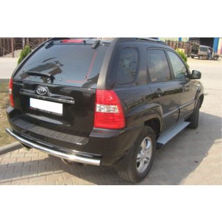 Задняя дуга AK002 (нерж. сталь) Kia Sportage 2004-2010 гг. фото 2