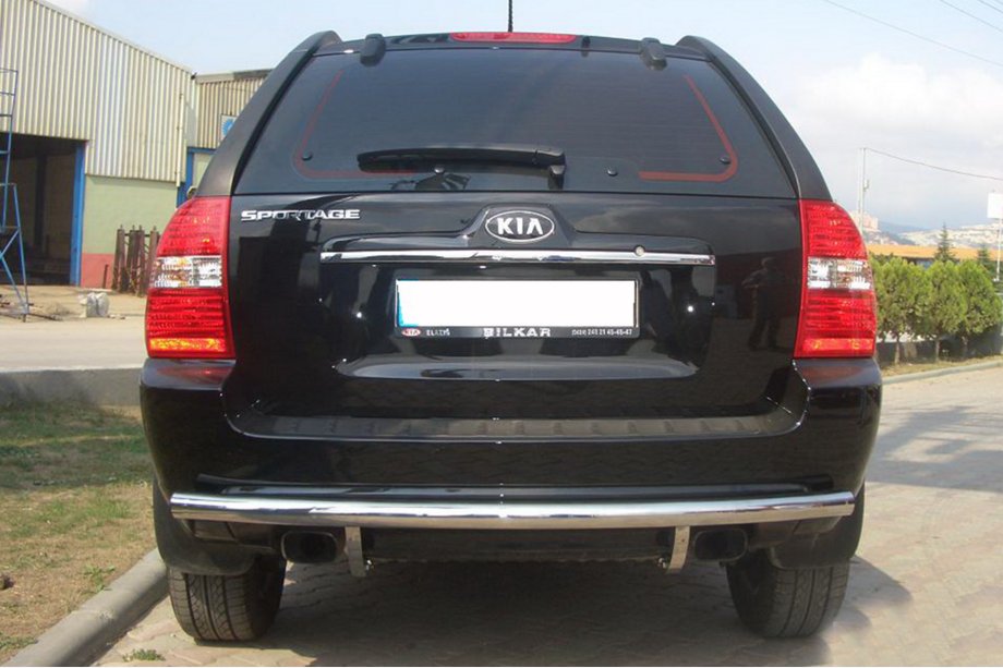 Kia Sportage 2004-2010 гг. Задняя дуга AK002 (нерж. сталь) Image