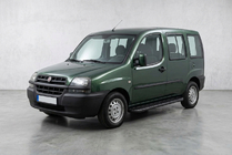 Fiat Doblo I 2001-2005 гг. Боковые пороги Bosphorus Black (2 шт., алюминий) фото 1