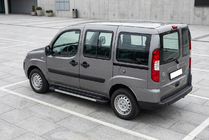 Fiat Doblo I 2005-2010 гг. Боковые пороги RedLine V1 (2 шт., алюминий) фото 1