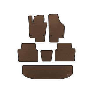 Коврики EVA (3 ряда, Коричневые) Seat Alhambra 2010- гг.