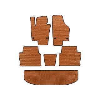 Коврики EVA (3 ряда, Оранжевые) Seat Alhambra 2010- гг.