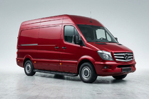 Mercedes Sprinter W906 2006–2018 гг. Боковые Подножки Allmond Black (2 шт., Алюминий) фото 1