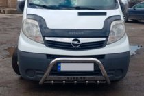 Opel Vivaro 2001–2015 гг. Кенгурятник WT003-4 (нержавейка) Без надписи фото 2
