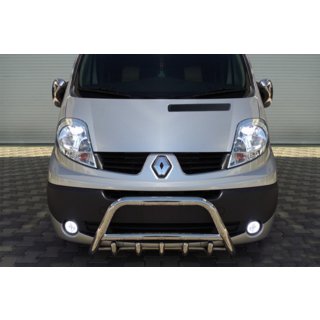 Кенгурятник WT003-4 (нержавейка) Opel Vivaro 2001–2015 гг. фото 3