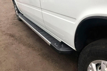 Volkswagen LT 1995-2006 гг. Боковые пороги RedLine V1 (2 шт., алюминий) фото 1