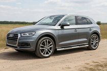 Audi Q5 2017-2025 гг. Боковые трубы (2 шт., Нержавейка) фото 1
