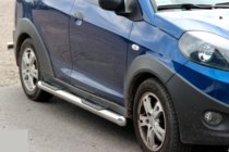Chery Beat 2009-2015 гг. Боковые трубы (2 шт., нержавейка) фото 1