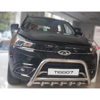 Кенгурятник WT003 (нержавейка) Chery Tiggo 7 2016-2019 гг. фото 2