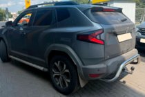 Renault Duster 2024- гг. Задняя защита AK007 (нержавейка) фото 2