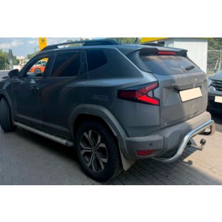 Задняя защита AK007 (нержавейка) Dacia Duster 2024- гг. фото 2