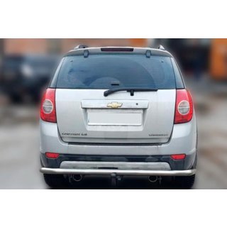 Задняя Защита AK005 (Нержавейка) Chevrolet Captiva 2006-2019 гг. фото 2