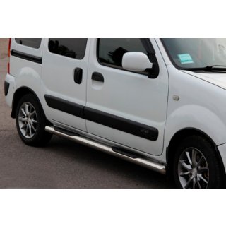 Боковые трубы (2 шт., нержавейка) Renault Kangoo 1998-2008 гг. фото 1