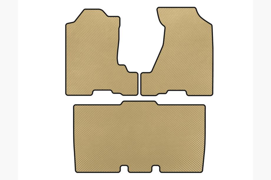 Honda Element 2003-2011 гг. Коврики EVA (Бежевые) Image