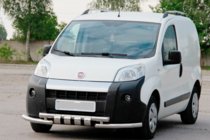 Fiat Fiorino/Qubo 2008-2024 гг. Передняя Защита Shark Нержавейка фото 3