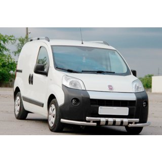 Передняя Защита Shark Нержавейка Fiat Fiorino/Qubo 2008-2024 гг. фото 2