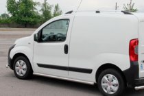 Peugeot Bipper 2008-2017 гг. Боковые трубы Ø60 (2 шт., Нержавейка) фото 1