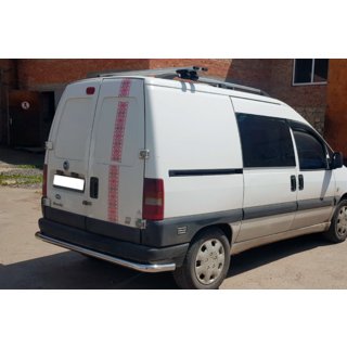Задняя Защита AK005 (Нержавейка) Fiat Scudo 1996-2007 гг. фото 3