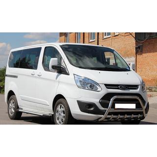 Кенгурятник WT003 (нержавейка) Ford Custom 2013-2022 гг. фото 4