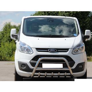 Кенгурятник WT003 (нержавейка) Ford Custom 2013-2022 гг. фото 1