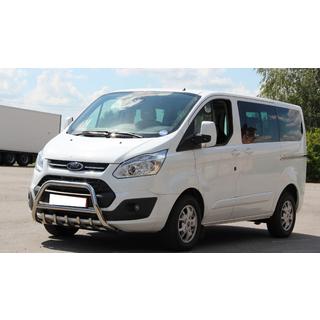 Кенгурятник WT003 (нержавейка) Ford Custom 2013-2022 гг. фото 3