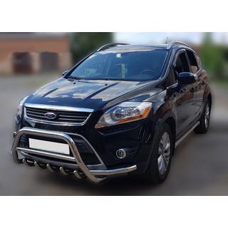 Кенгурятник WT003-Exclusive (нерж.) Ford Kuga 2008-2013 гг. фото 3