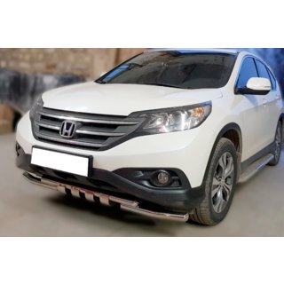 Передняя Защита Shark Нержавейка Honda CRV 2012-2016 гг. фото 2