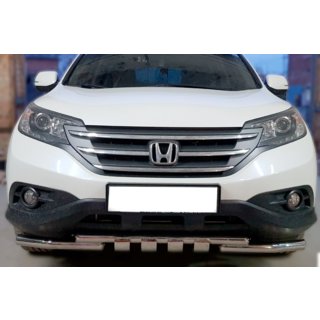 Передняя Защита Shark Нержавейка Honda CRV 2012-2016 гг. фото 1